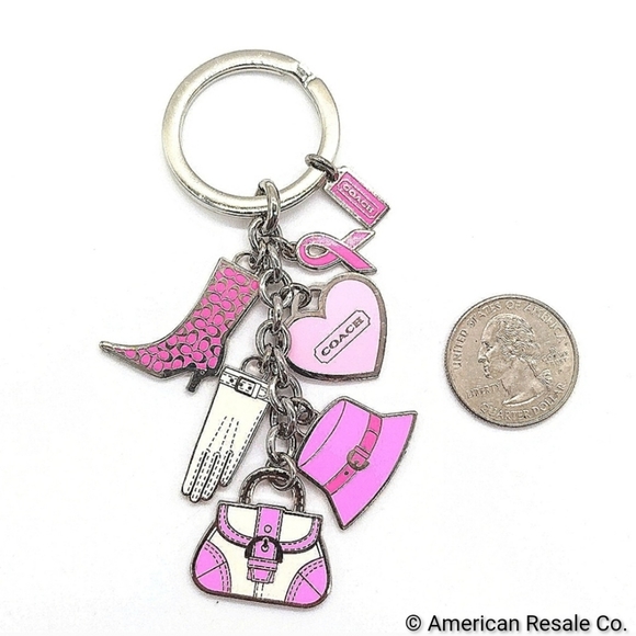 JUST IN! Vintage COACH BCA Multi Charm Keychain Fob Purse Charm - Picture 5 of 5